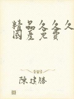 精品久久久久久国产免费