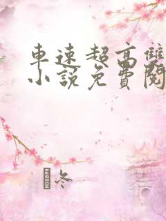 车速超高双男主小说免费阅读