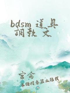 bdsm 道具 调教 文