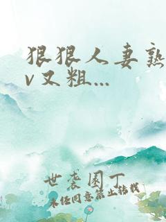 狠狠人妻熟妇av又粗...