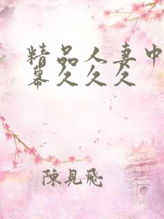 精品人妻中文字幕久久久