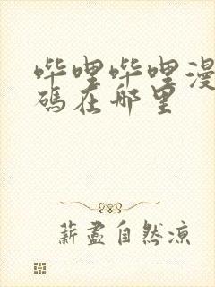 哔哩哔哩漫画扫码在哪里