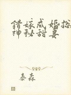 错嫁成婚总裁的神秘甜妻