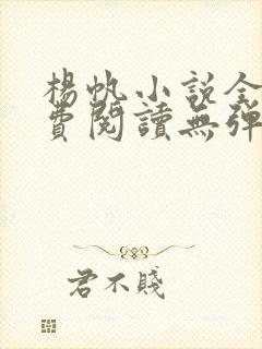 杨帆小说全文免费阅读无弹窗