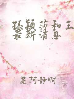 孙颖莎和王楚钦最新消息