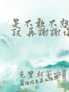 是不敢不想不应该 再谢谢你的爱歌词