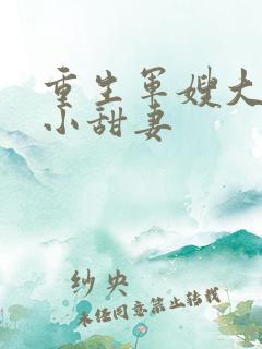 重生军嫂大首长小甜妻