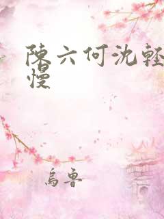 陈六何沈轻舞最慢