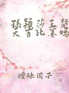 孙颖莎王楚钦今天有比赛吗