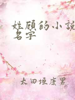 姓顾的小说男主名字