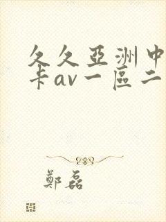 久久亚洲中文不卡av一区二区