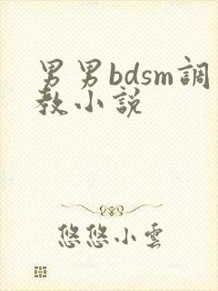 男男bdsm调教小说