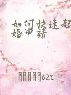 如何快速起诉离婚申请