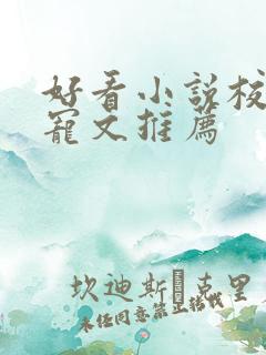 好看小说校园甜宠文推荐