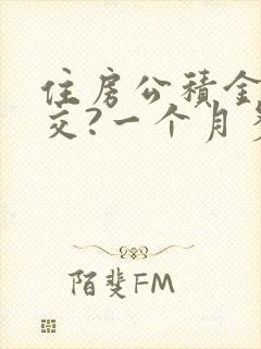 住房公积金怎么交?一个月多少钱?