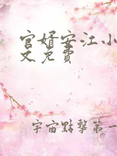 官婿安江小说全文免费