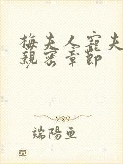 梅夫人宠夫日常亲密章节