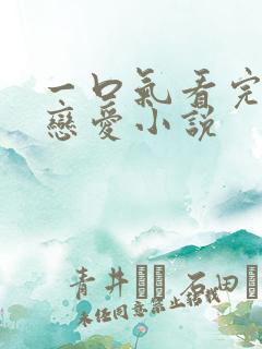 一口气看完甜文恋爱小说