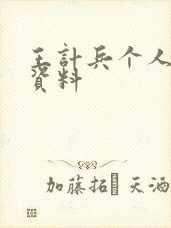 王计兵个人简介资料