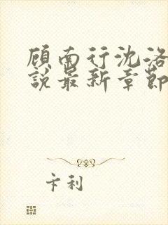 顾南行沈洛棠小说最新章节更新内容