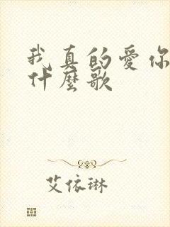 我真的爱你 是什么歌