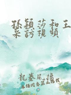 孙颖莎和王楚钦采访视频