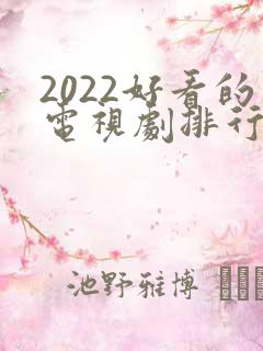 2022好看的电视剧排行榜前十名