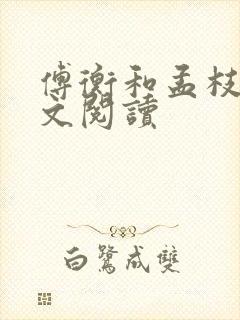 傅衡和孟枝意全文阅读