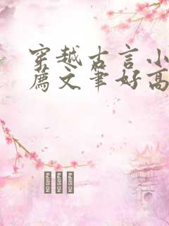 穿越古言小说推荐文笔好高质量