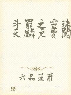 斗罗之灵珠神剑天麟免费阅读全文无窗口