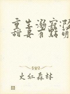 重生溺宠:陆少甜妻有点萌