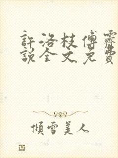 许洛枝傅霁清小说全文免费阅读