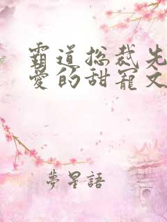 霸道总裁先婚后爱的甜宠文小说