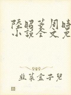 陆昭菱周时阅的小说全文免费阅读