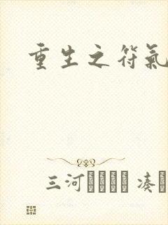 重生之符气冲天