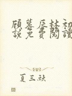 顾慕辰林初荔小说免费阅读最新章节