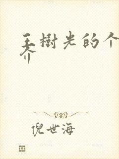 王树光的个人简介