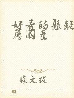 好看的悬疑剧推荐国产