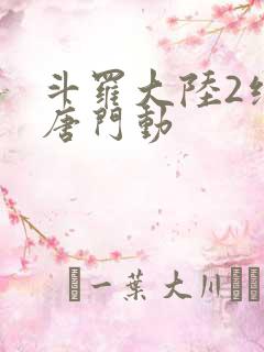 斗罗大陆2绝世唐门动