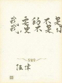 我要的不是你爱我,更不是你恨我是什么歌