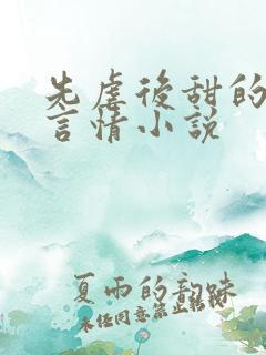 先虐后甜的现代言情小说