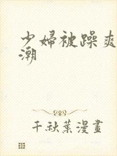 少妇被躁爽到高潮