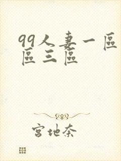 99人妻一区二区三区