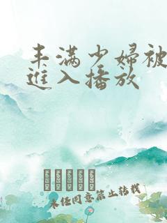 丰满少妇被猛烈进入播放