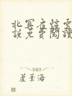 北冥夜煊云倾小说免费阅读