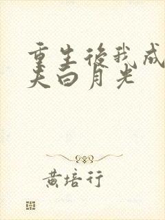 重生后我成了前夫白月光