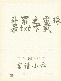 斗罗之灵珠神剑最txt下载