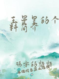 王曼昱的个人资料简介