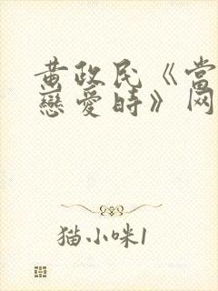 黄政民《当男人恋爱时》网盘