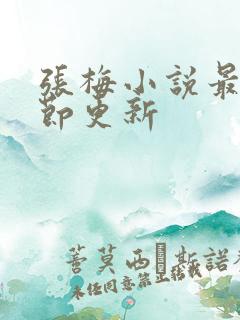 张梅小说最新章节更新